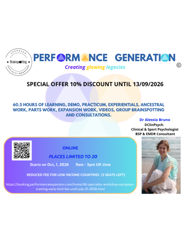 10 % discount offer - Performance Generation Model specialty workshop.  Special offer ending on 13th of September 2026